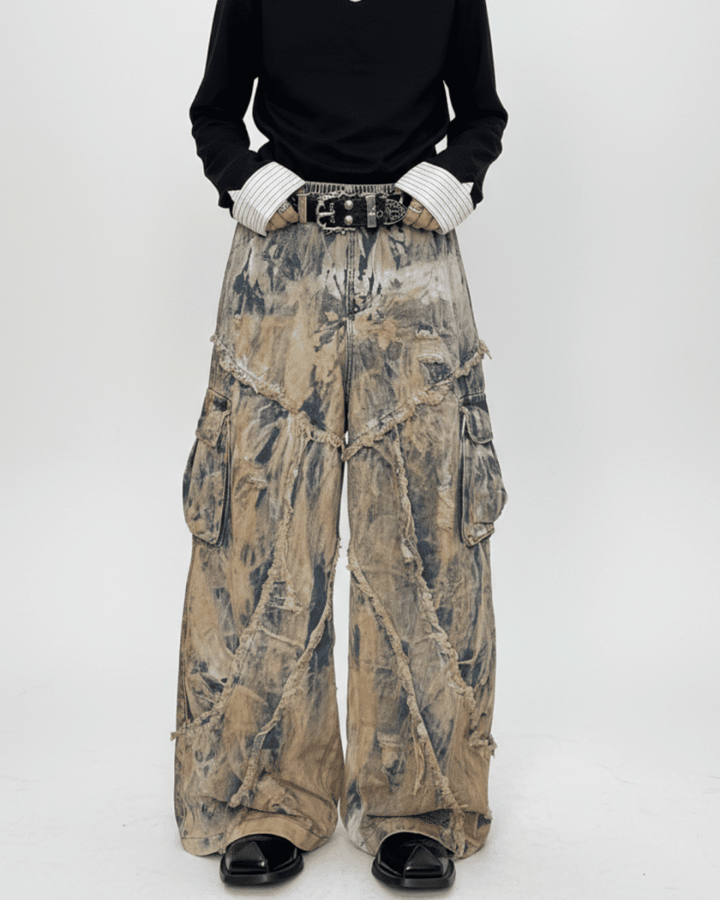 Rebuild Super Baggy Cargo Denim na2337 