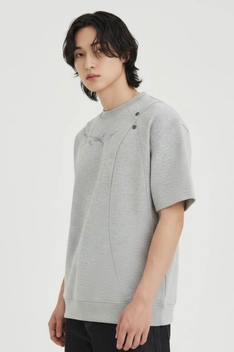 Thorn Embroidered T-shirt  na2523