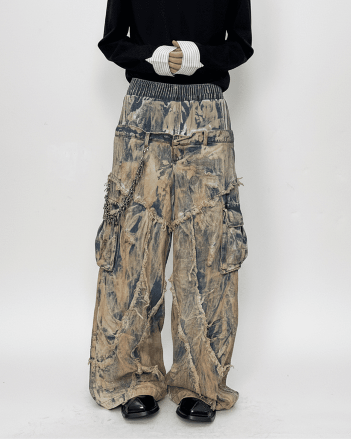 Rebuild Super Baggy Cargo Denim na2337 