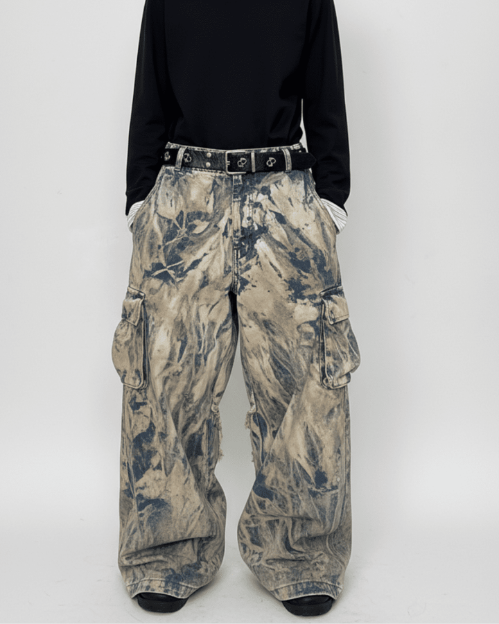 Rebuild Super Baggy Cargo Denim na2337 