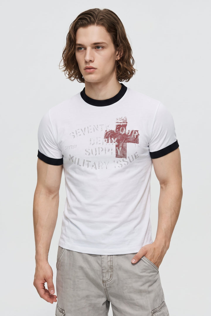 Graphic Ringer Tee na2654