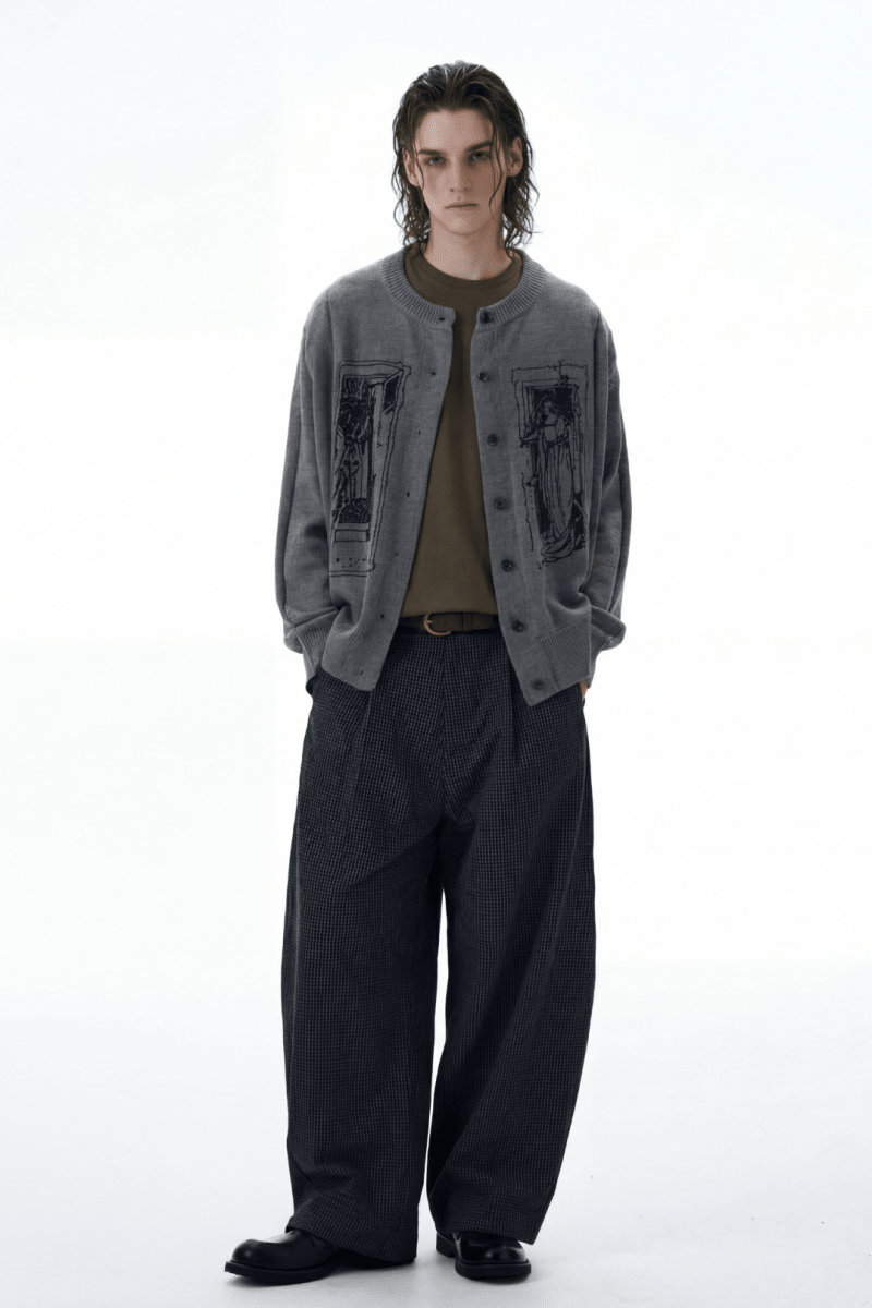 Graphic Knit Cardigan na2366 