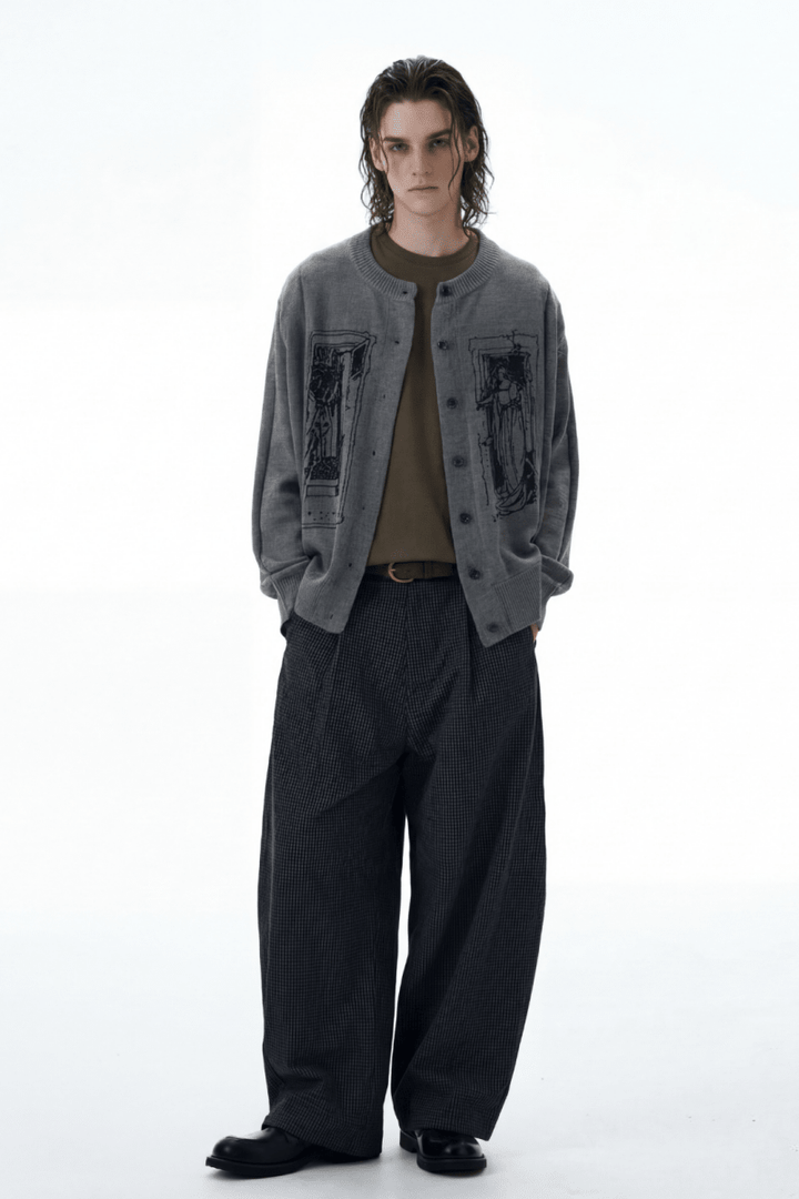 Graphic Knit Cardigan na2366 