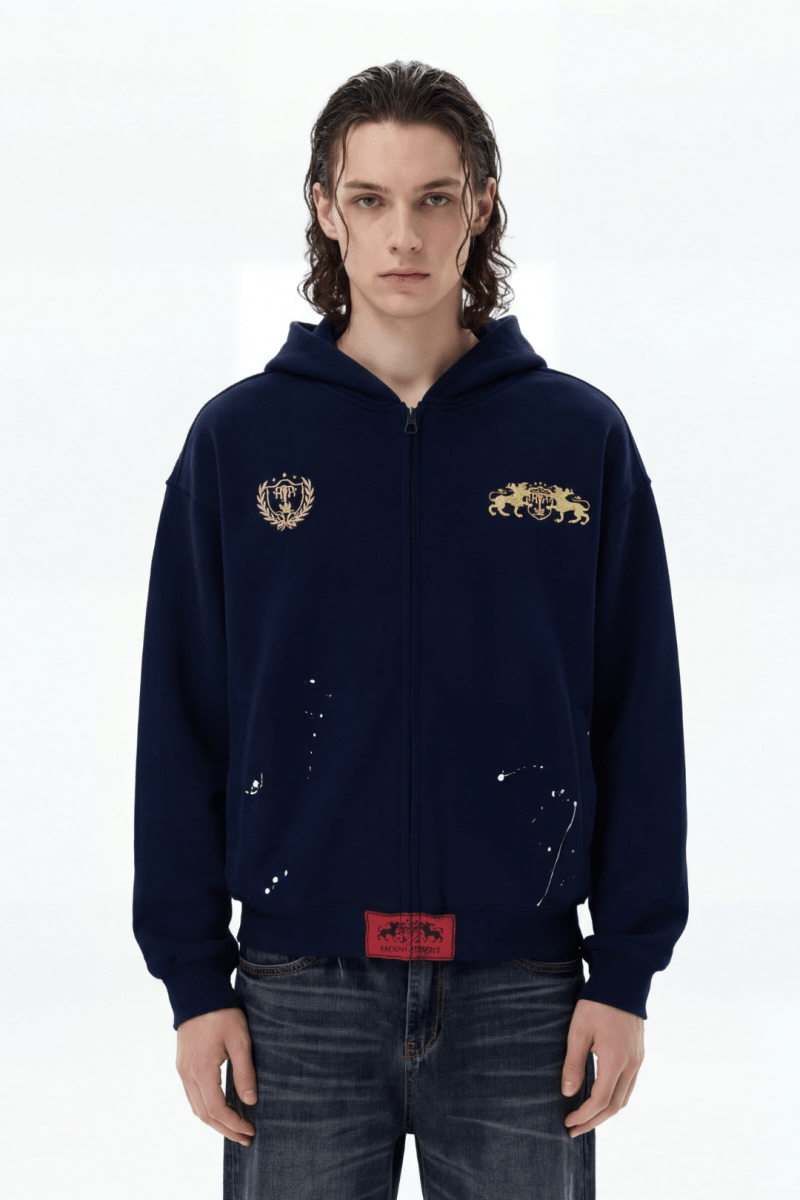 Royal Crest Zip Hoodie na2369