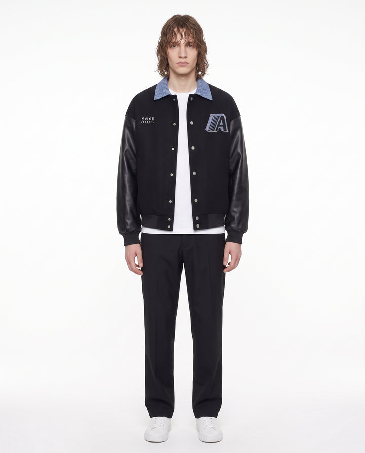 Collared Varsity Jacket na3242