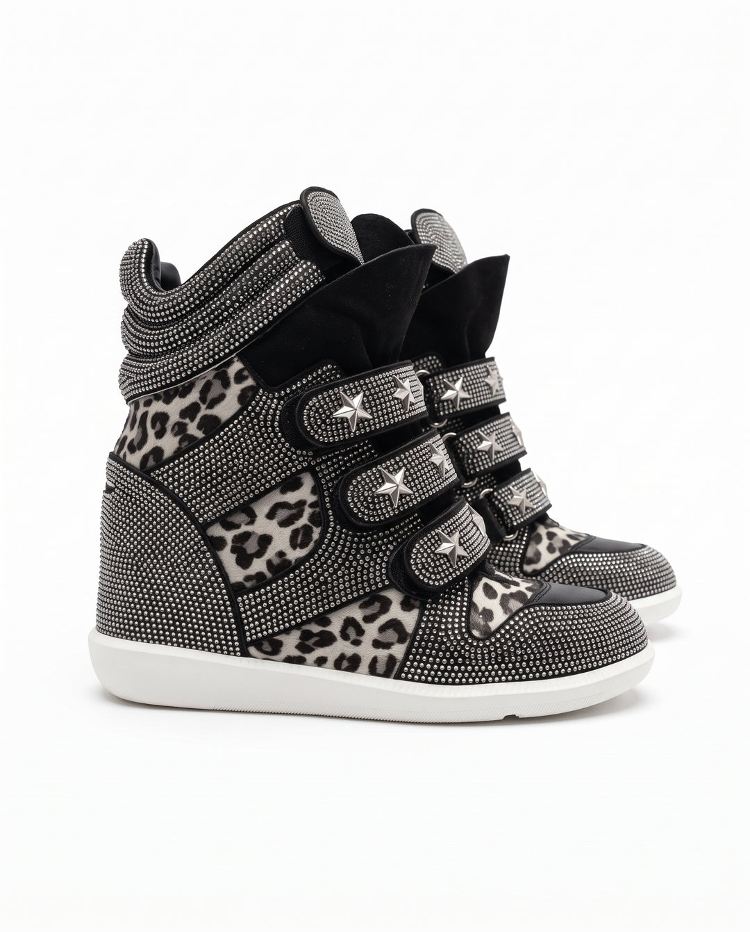Studded Wedge Sneakers na3183