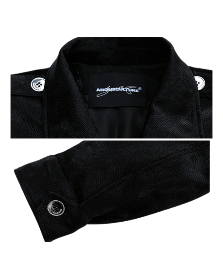 [ArguE CulturE] Noir Crest Cyber ​​Jacket na2255