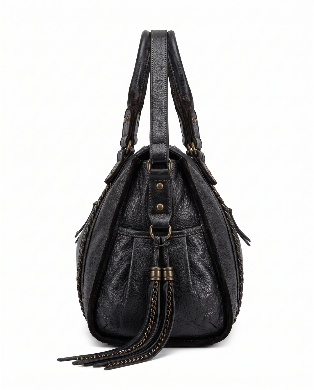 Leather Shoulder Bag na3193