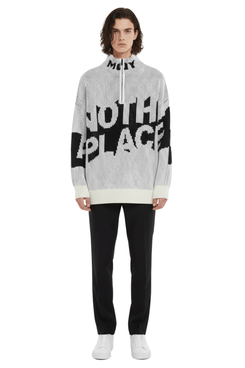 Modern Block Pattern Sweater na2411