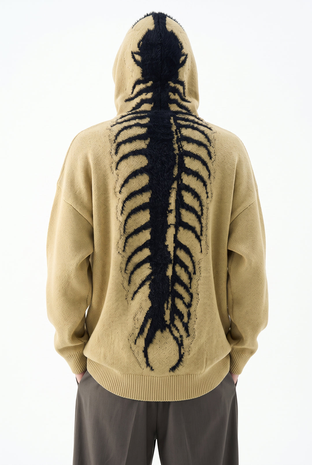 Skeleton Knit Hoodie na2777