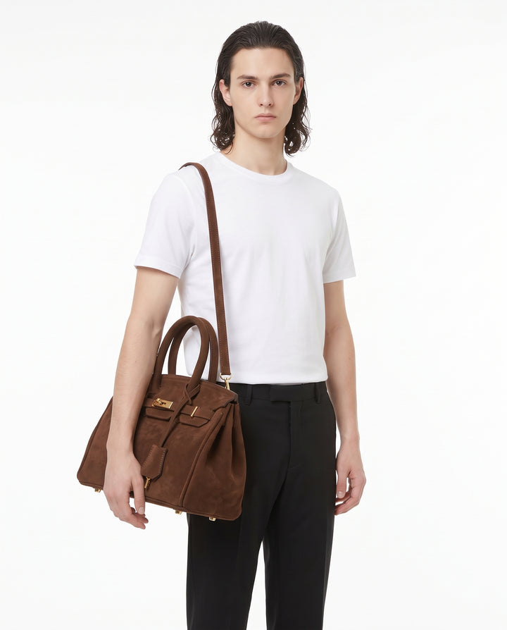 Suede Handbag na3210