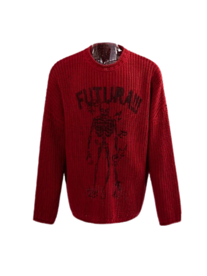 [FUTUREBOY] round neck sweater na1709