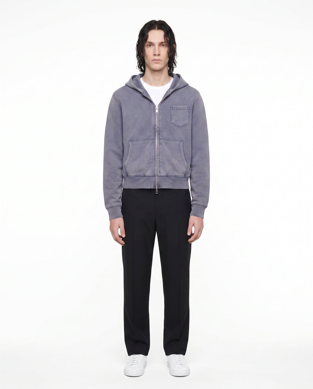 Washed Zip Hoodie na3017