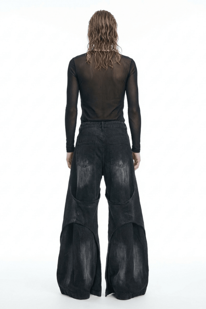 NOMANIAI Layered Flare Wide Pants na2370