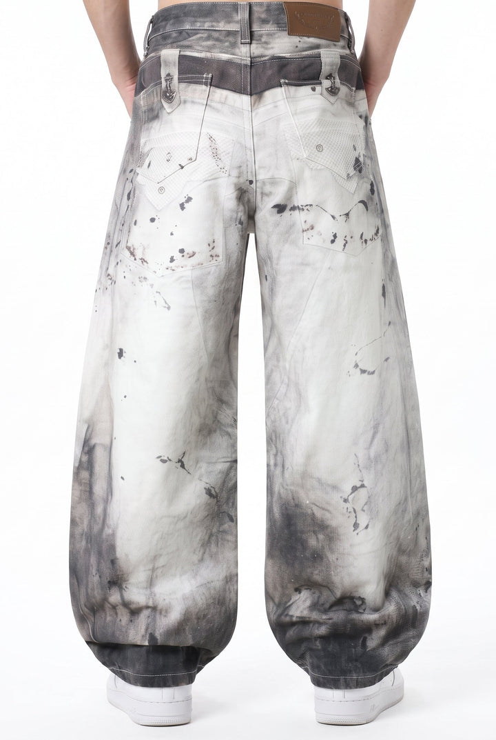 Printed Wide Pants na2796
