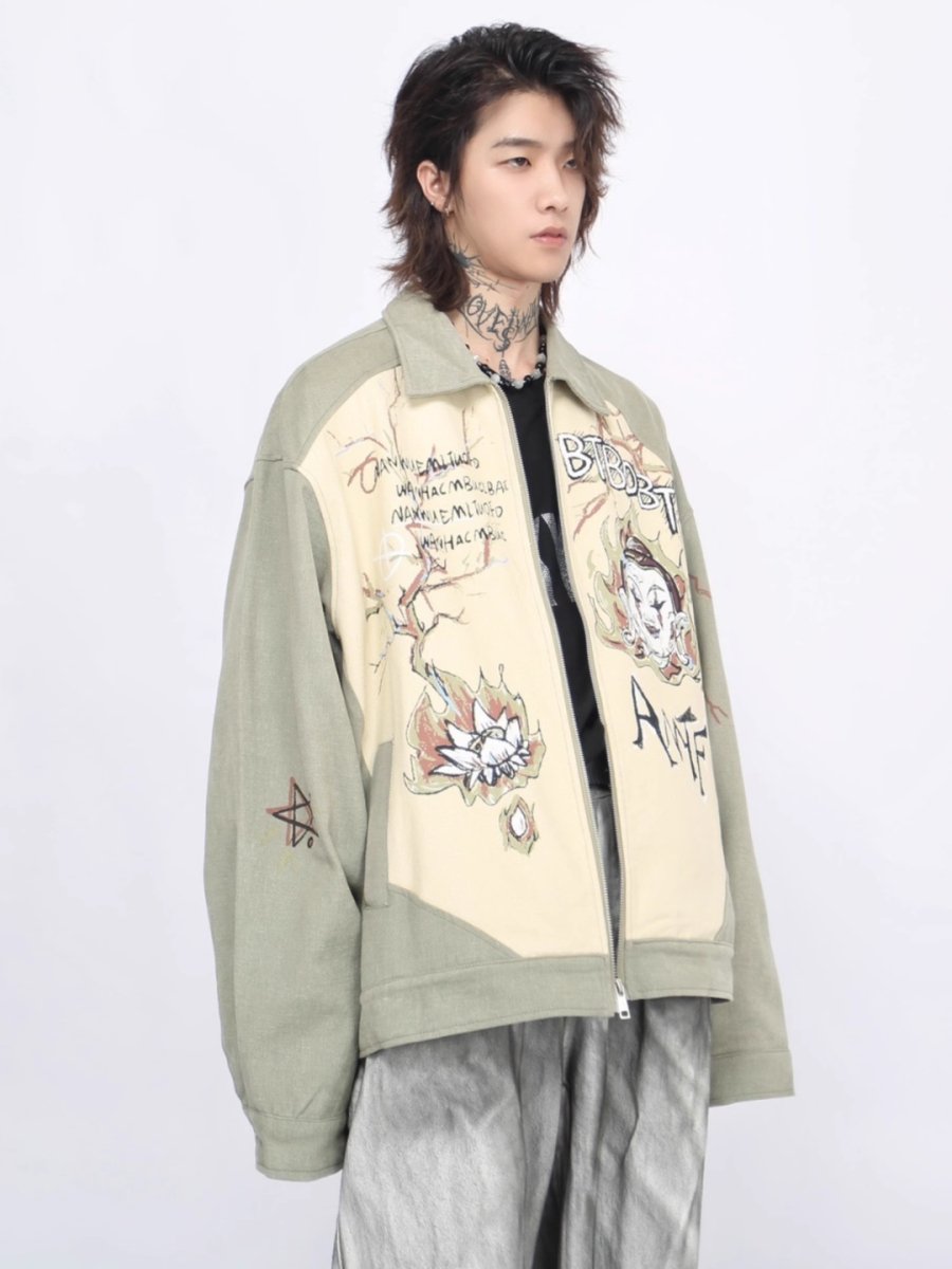 【Mz】hip-hop zipper jacket na1473