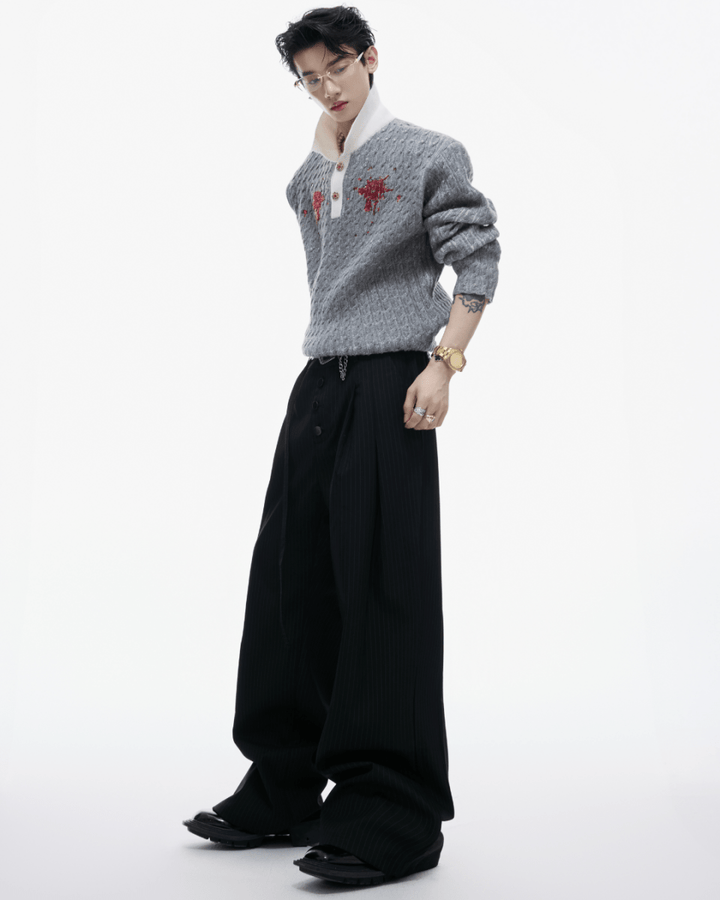 [ArguE CulturE] Garnet Bloom Knit Top na2250