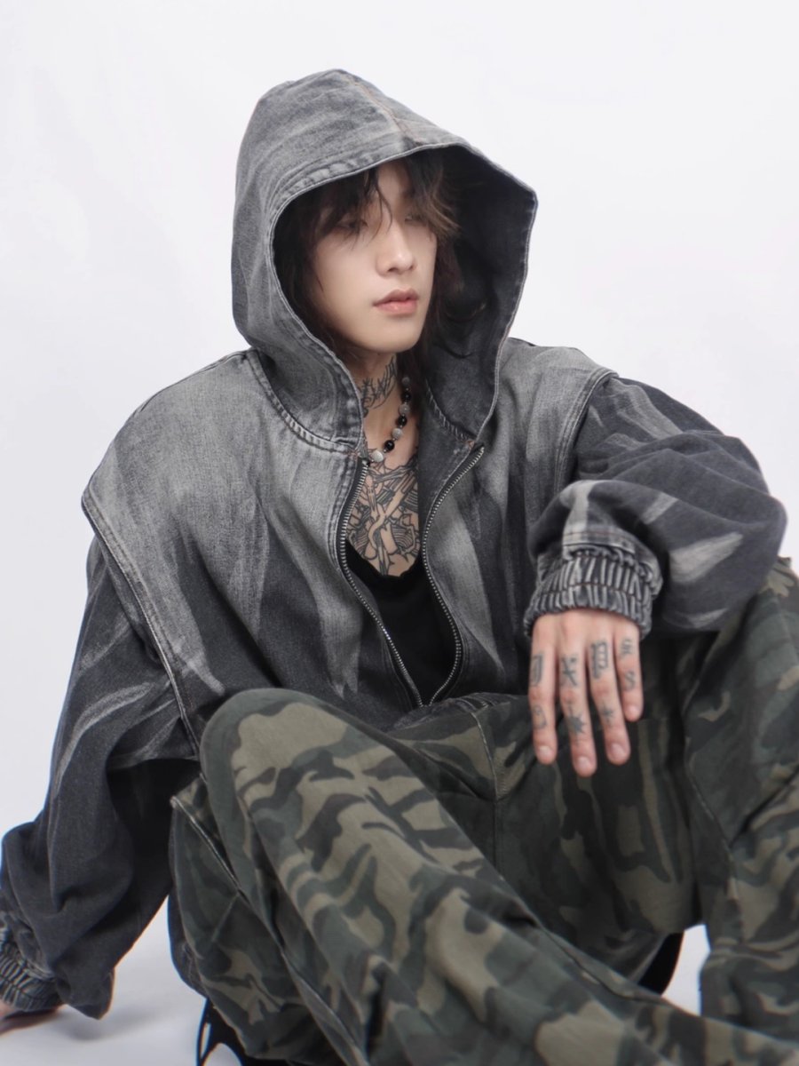 [Mz] Heavyweight zipper hooded na1377