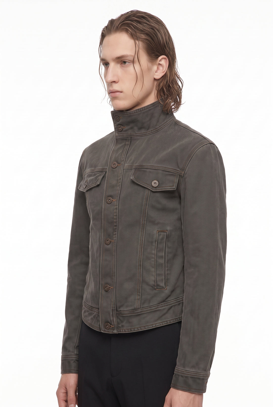 Stand Denim Jacket na2870