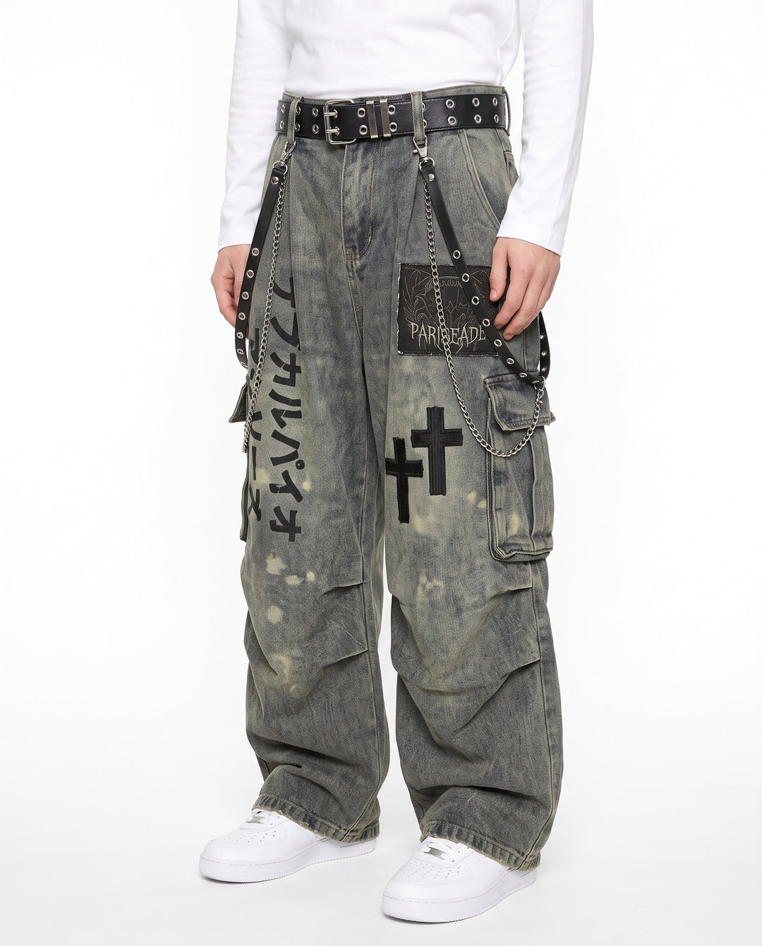 Jeans larghi gotici na3141