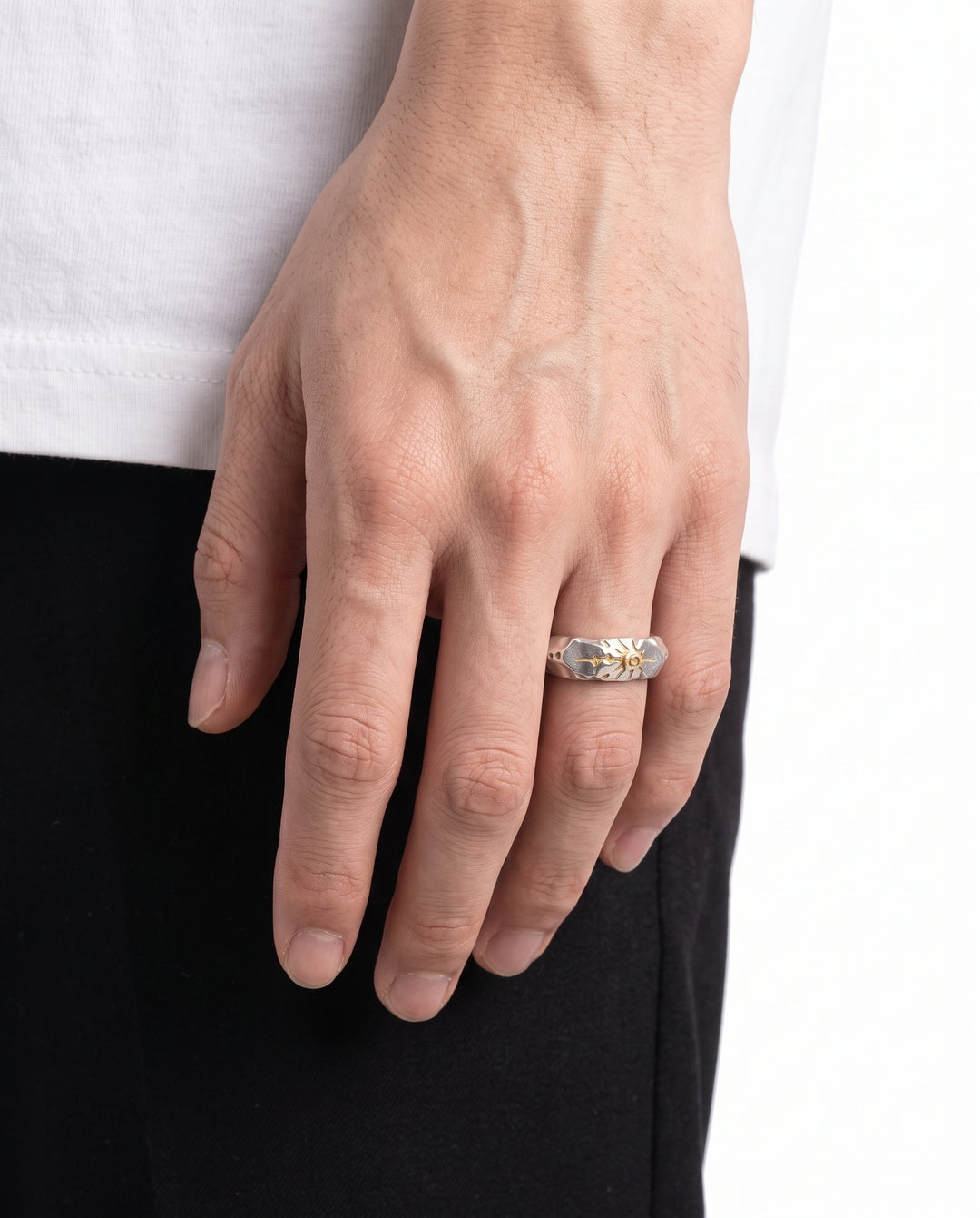 Sun Silver Ring na2939