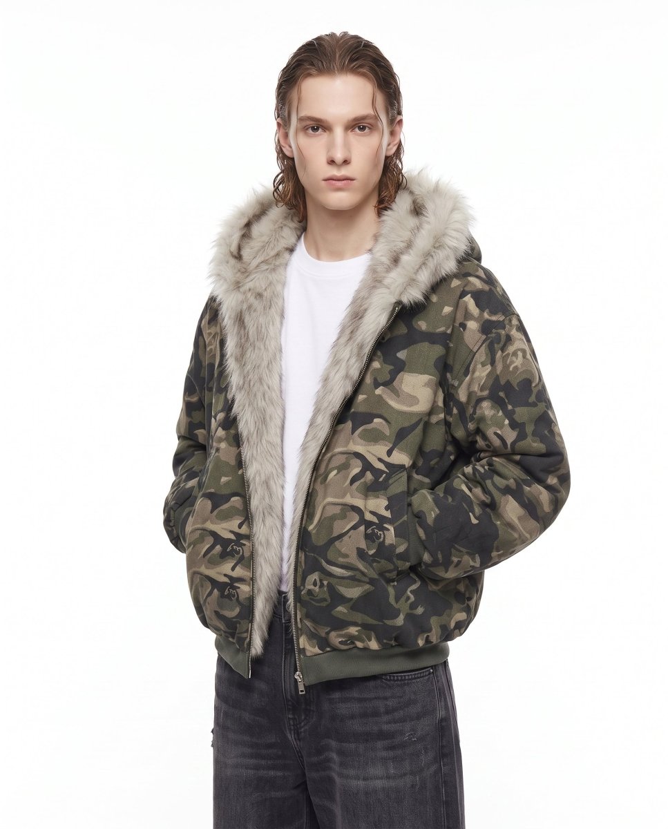 Camo Fur Jacket na3069