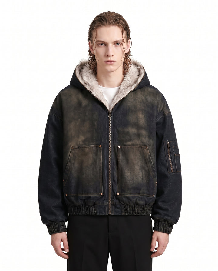 Fur Hooded Jacket na3065