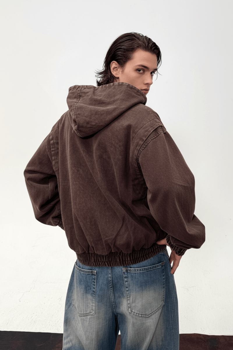 Buckle Washed Denim Hoodie na2433