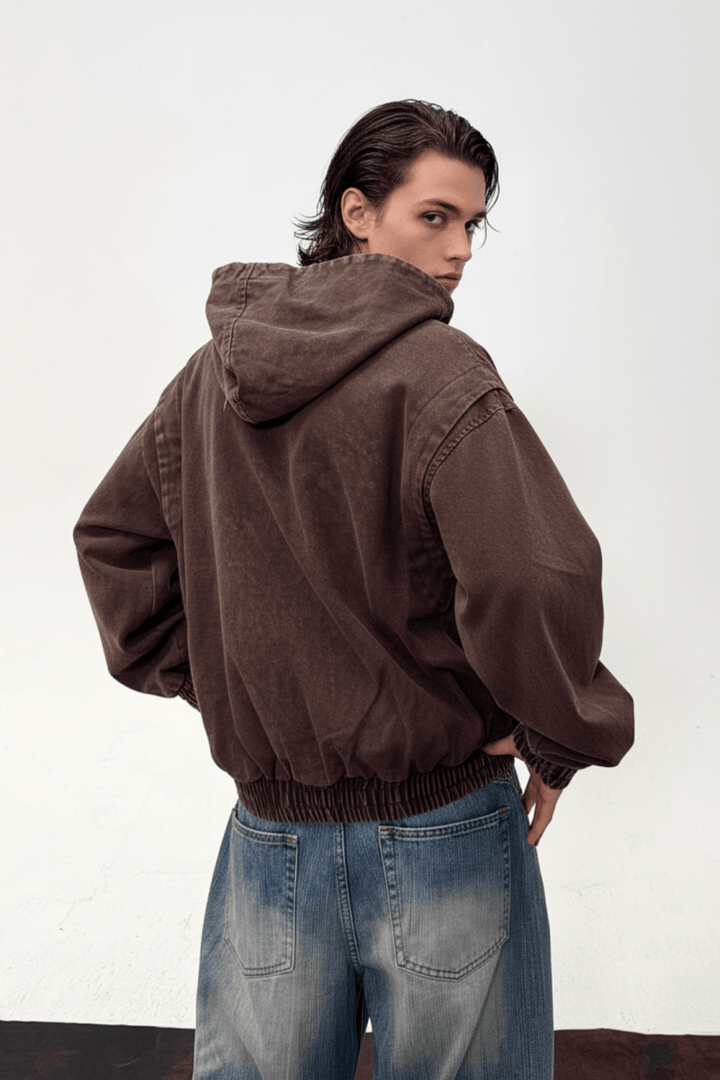 Buckle Washed Denim Hoodie na2433