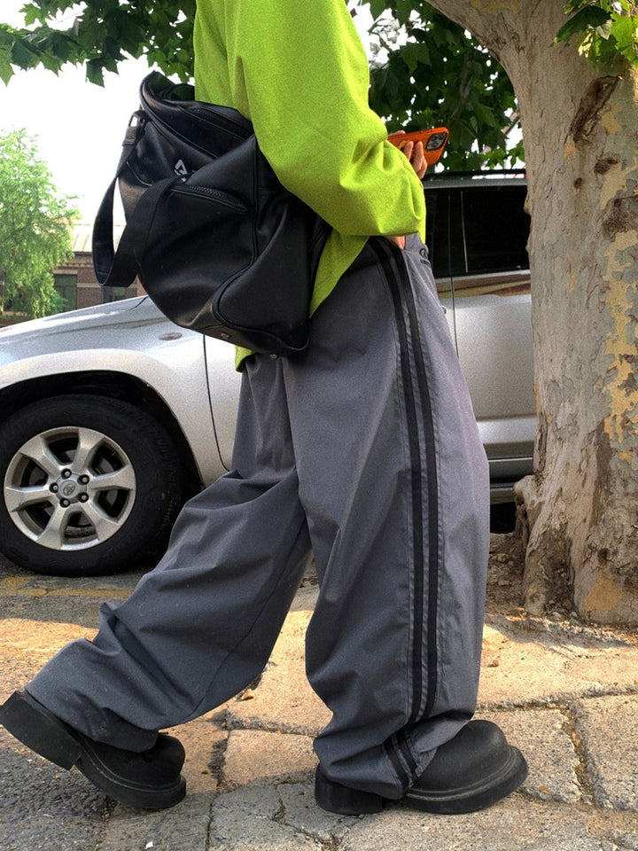 [Aurocean] Gray Nylon pants na1675 