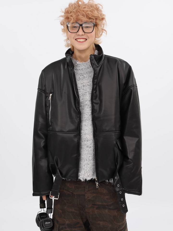 【FUTUREBOY】Korean PU leather jacket  na1713