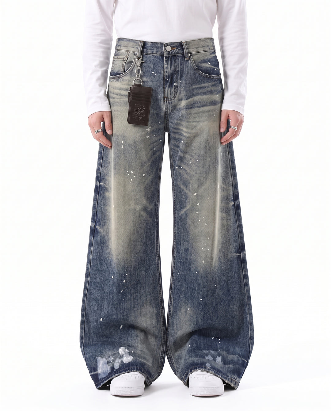 Washed Wide Jeans na3203