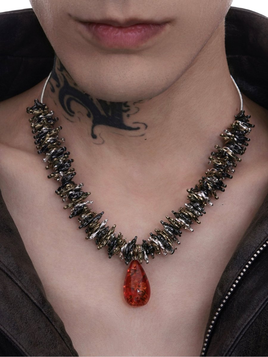 【Struc Ton】pendant punk necklace na1445