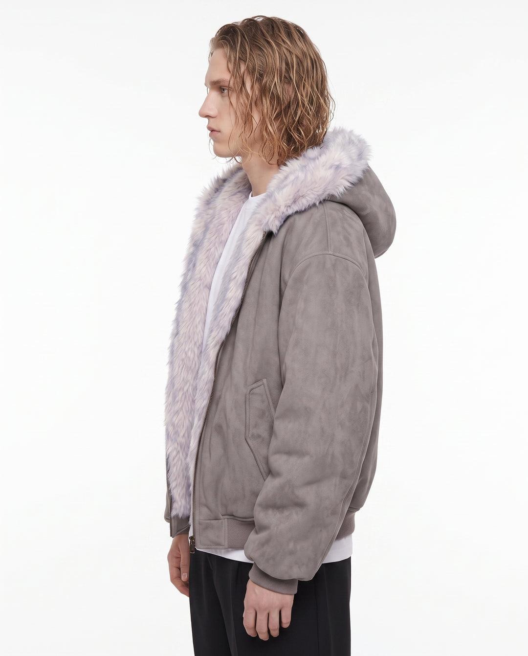 Fur Bomber Jacket na3072