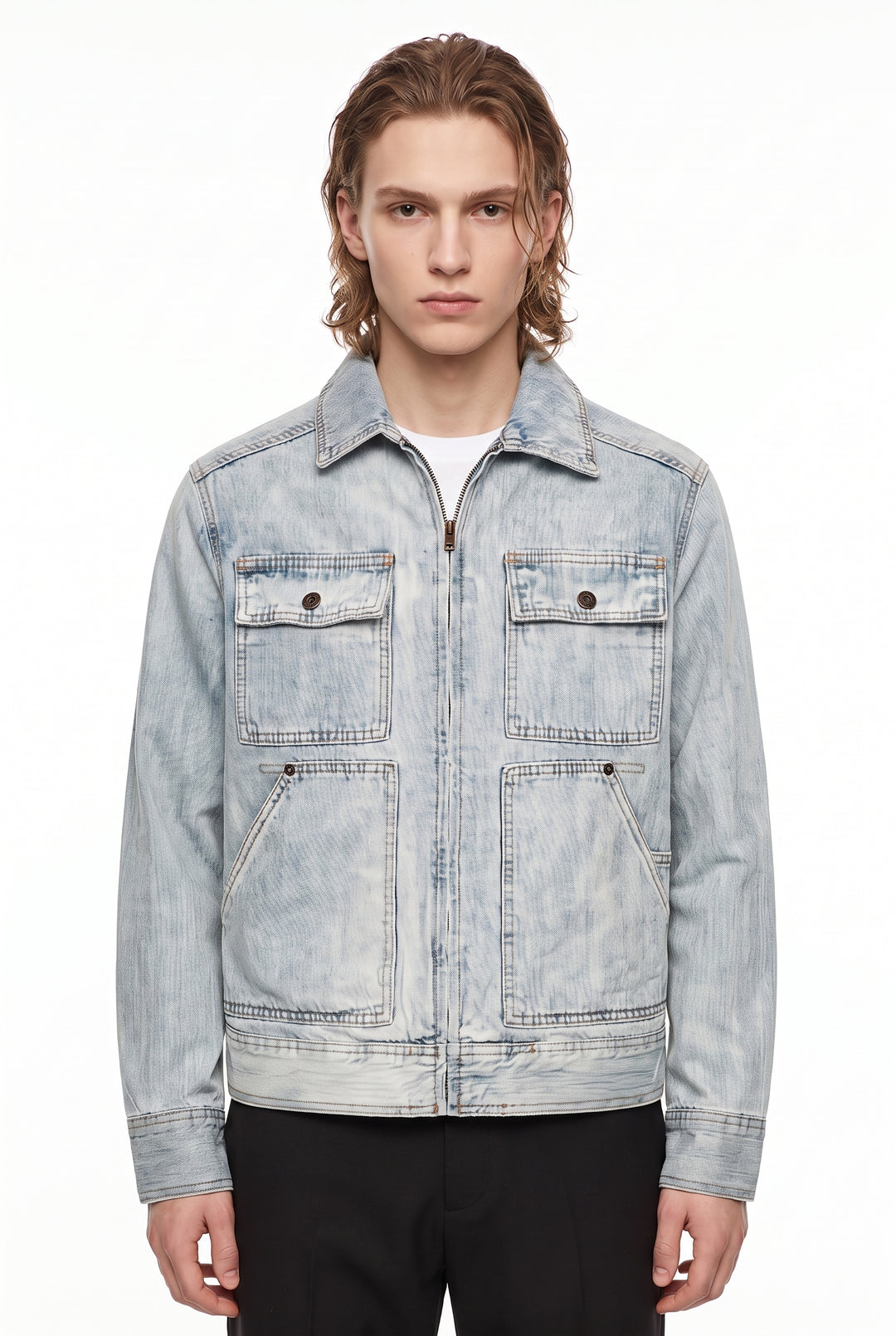 Washed Denim Jacket na2865