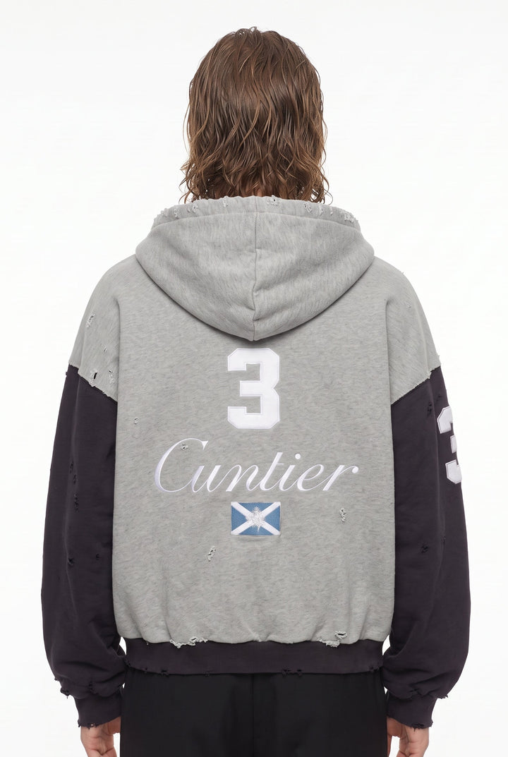 Distressed Zip Hoodie na2830