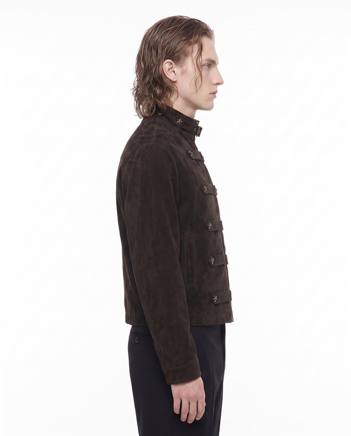 Studded Military Jacket na2930