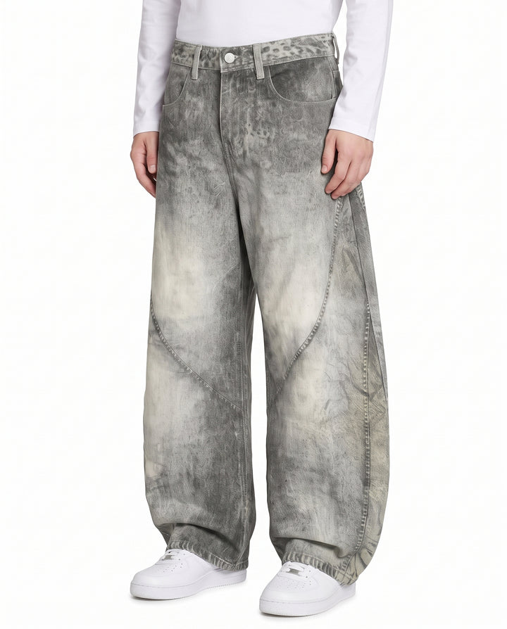 Washed Wide Jeans na3023