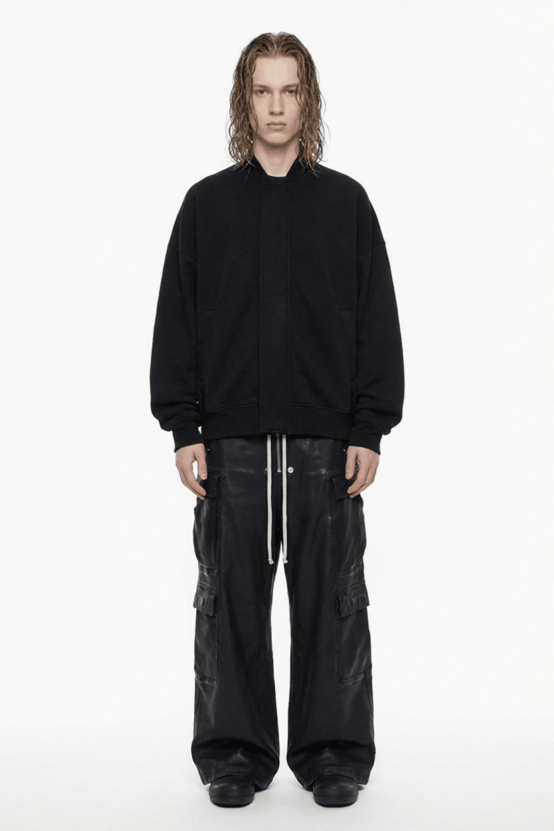 Leather Touch Cargo Trousers  na2373