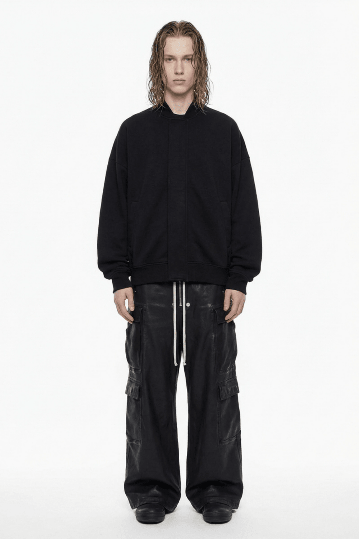 Leather Touch Cargo Trousers  na2373