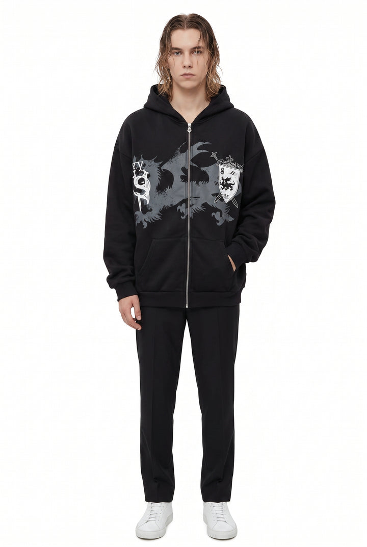 Striped Hooded Jacket na2774