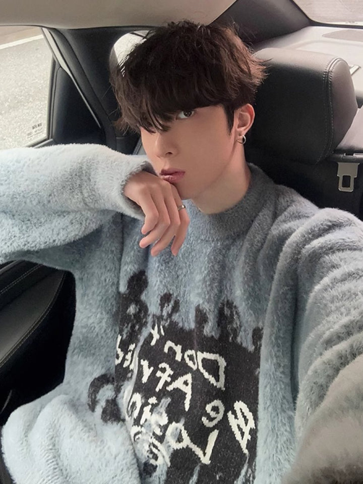 【JH HOMME】mink wool knit  na1559