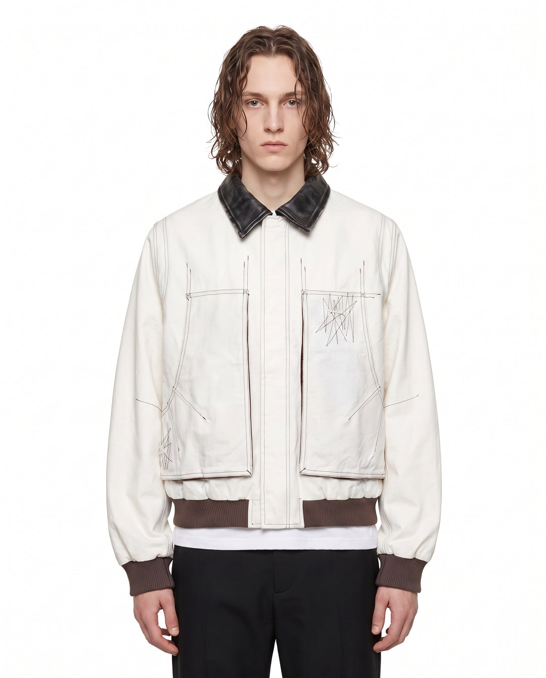 Contrast Bomber Jacket na3189