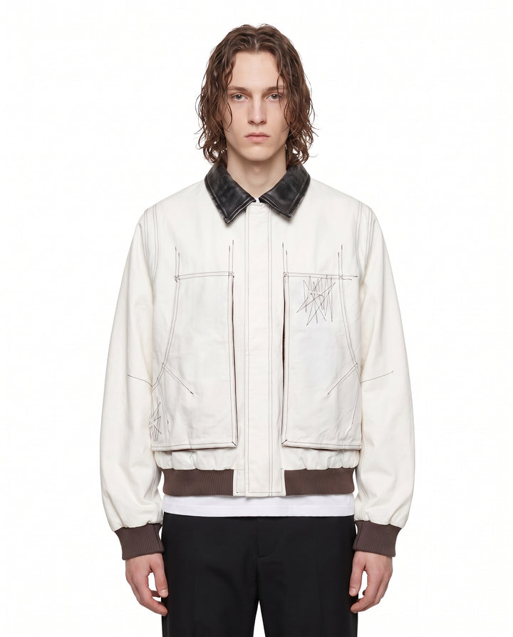 Contrast Bomber Jacket na3189