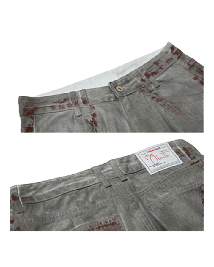 [BLANKIN] Ash Scar Wide Pants na2278