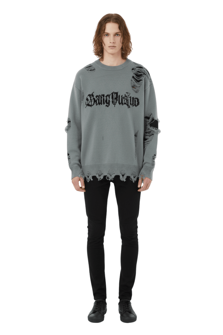Urban Punk Distress Sweater na2412