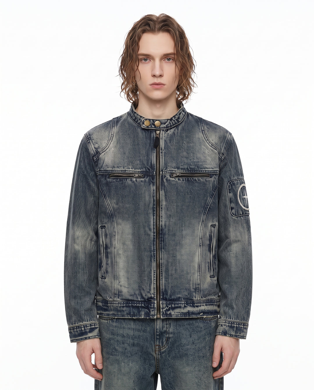 Washed Denim Jacket na3195