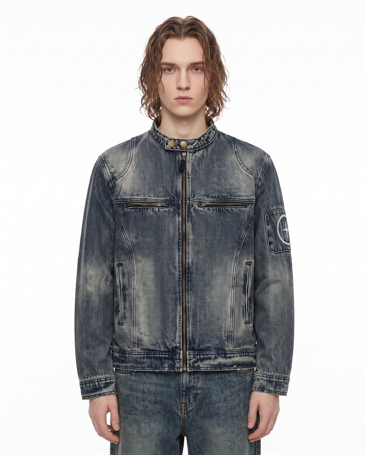 Washed Denim Jacket na3195