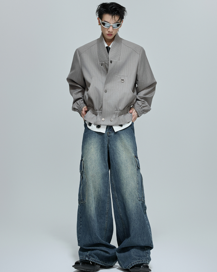 [ArguE CulturE] Modern Tailored Stripe Jacket na2271