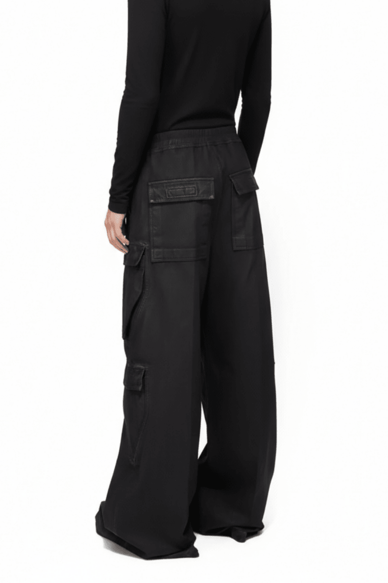 Leather Touch Cargo Trousers  na2373